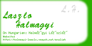 laszlo halmagyi business card